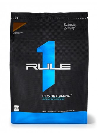 R1 Whey Blend, Rule 1 Protein 10 lb - 140 Servings chocolate fudge